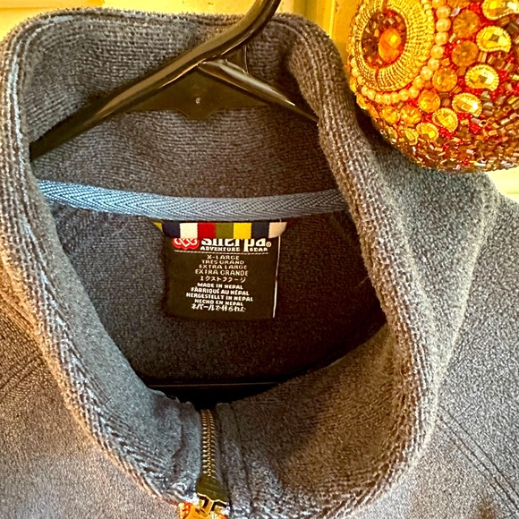 Sherpa Adventure Gear Rolpa Eco Fleece Jacket, Blue, Size XL - Picture 2 of 3